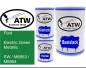 Preview: Ford, Electric Green Metallic, SW / M6953 / M6954: 500ml Lackdose + 500ml Klarlack + 250ml Härter - Set, von ATW Autoteile West.